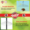 Nature's Way Squirrel Shield Dual-Mount Transparent 16 Squirrel Baffle