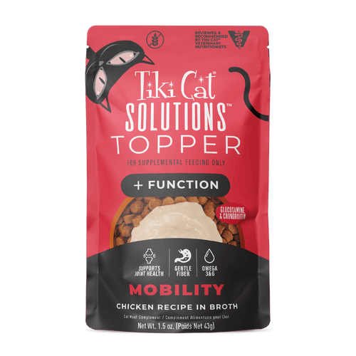 Tiki Cat™ Solutions™ Mobility Topper Chicken Recipe in Broth