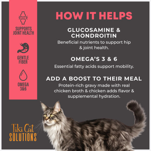 Tiki Cat™ Solutions™ Mobility Topper Chicken Recipe in Broth