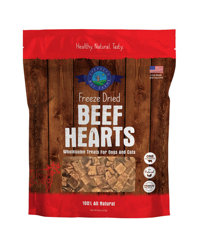 Shepherd Boy Farms Beef Hearts Freeze Dried Treats