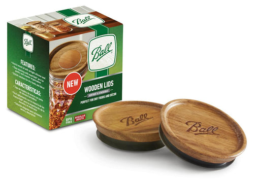 Ball® Regular Mouth Wooden Lids 3pk