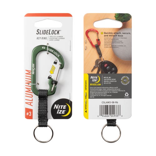 Nite Ize SlideLock® Key Ring Aluminum