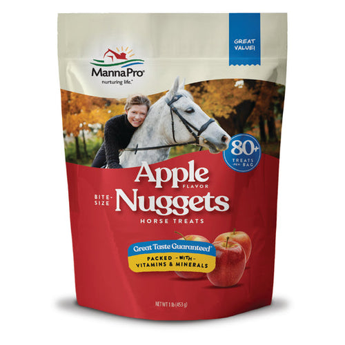Manna Pro Bite-Size Nuggets Horse Treats - Apple / 1 lb