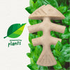 Benebone Green Fishbone Plant-Based Dog Toy for Moderate Chewers