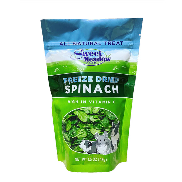 Sweet Meadow Farm Freeze Dried Spinach All Natural Small Animal Treat