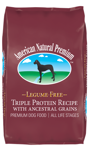 American Natural Premium Legume-Free Triple Protein with Ancestral Grains Dog Food