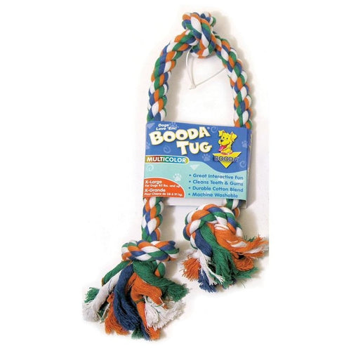 Booda Multi-Colored 3-Knot Tug Toy (LARGE)