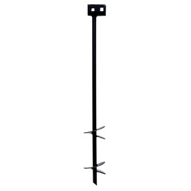 Tie Down Engineering 4 In. x 30 In. Black Iron Double Head Earth Anchor