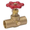 C x C Stop & Waste Valve, Brass, 0.75-In.