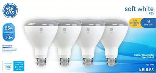 GE Lighting Soft White LED 65-Watt Replacement BR30 Floodlight bulb
