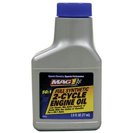 Engine Oil, 2-Cycle Full Synthetic, 2.6-oz.