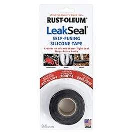 Leakseal Self-Fusing Silicone Repair Tape, Black, 1-In. x 3.3-Yds.