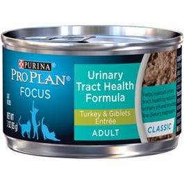 Cat Food, Urinary Tract Health, Turkey, 3-oz.