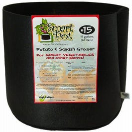 Potato & Squash Container Garden, Black Fabric, 15-Gallons