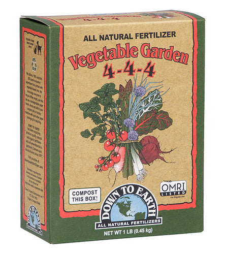 Down to Earth Vegetable Garden 4-4-4 Fertilizer