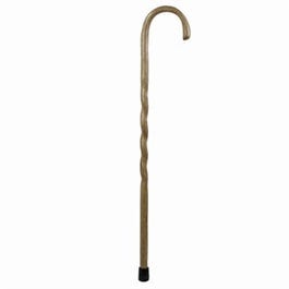 Crook Walking Cane, Tan Twisted Oak, 37-In.