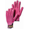 Bamboo Gardening Gloves, Pink Knit, Women's S