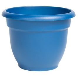 Ariana Planter, Self-Watering, Classic Blue Plastic, 6-In.