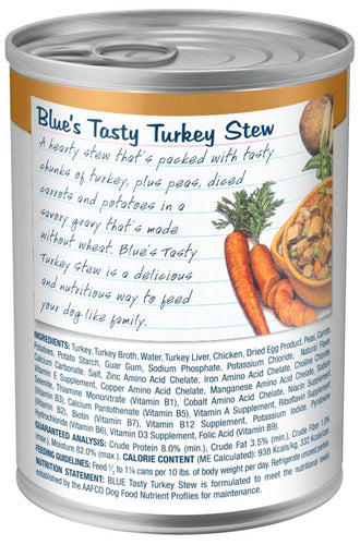 Blue Buffalo Blue's Tasty Turkey Stew Canned Dog Food