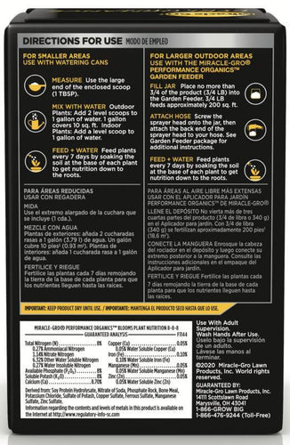 Miracle-Gro® Performance Organics® Blooms Plant Nutrition