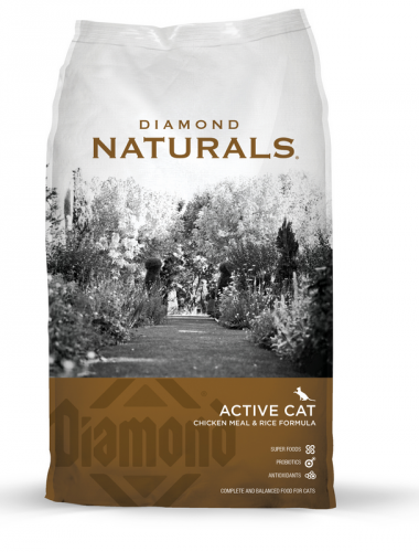 Diamond Naturals Active Cat Chicken Meal & Rice Formula Dry Cat Food