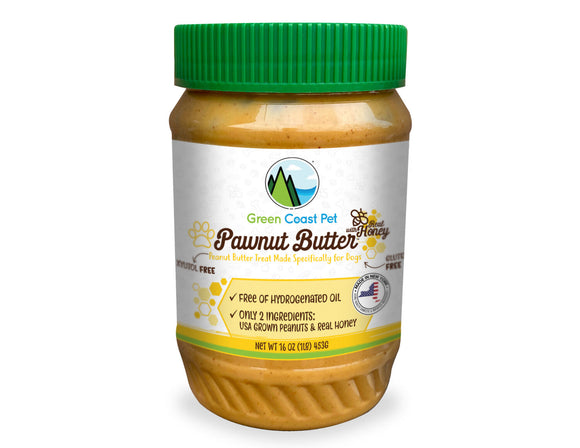 Green Coast Pawnut Butter™ with Real Honey (16 Oz)