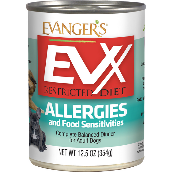 Evanger's EVX Restricted Diet Allergies and Food Sensitivities Dinner for Dogs (12.5 Oz)