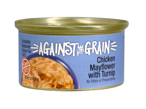 Against the Grain Farmers Market Grain Free Chicken Mayflower with Turnip Canned Cat Food