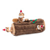 ZippyPaws Holiday Burrow Yule Log Puzzle Dog Toy