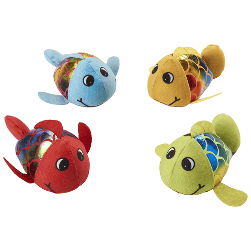 Ethical Pet SPOT Plush Jittery Fish Assorted Cat Toys