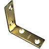 4-Pk., 2 x 5/8-In. Brass Corner Iron