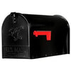 Elite Post Mailbox, Black Galvanized, Large, 10.87 x 8.5 x 20.25-In.