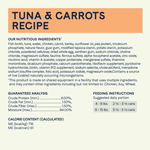 Canidae® Balanced Bowl Tuna & Carrots Recipe Wet Cat Food