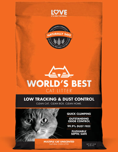 World's Best Cat Litter Low Tracking & Dust Control Cat Litter