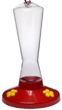 HUMMINGBIRD FEEDER 8 OZ PLASTIC