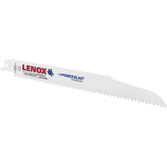 Lenox 9 In. 6 TPI Wood w/Nails Reciprocating Saw Blade (5-Pack)