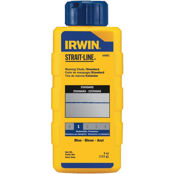 Irwin STRAIT-LINE 4 Oz. Blue Standard Chalk Line Chalk