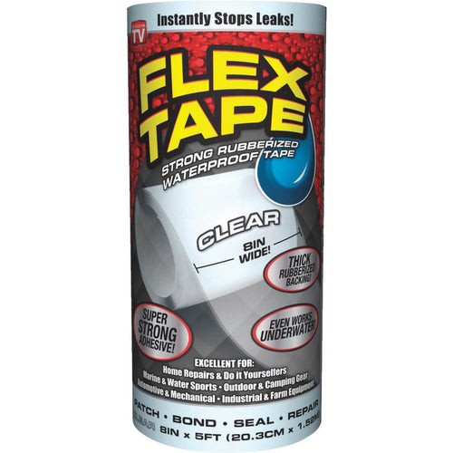 Flex Tape 8 In. x 5 Ft. Repair Tape, Clear