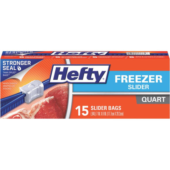 Hefty 1 Qt. Slider Freezer Bag (15 Count)
