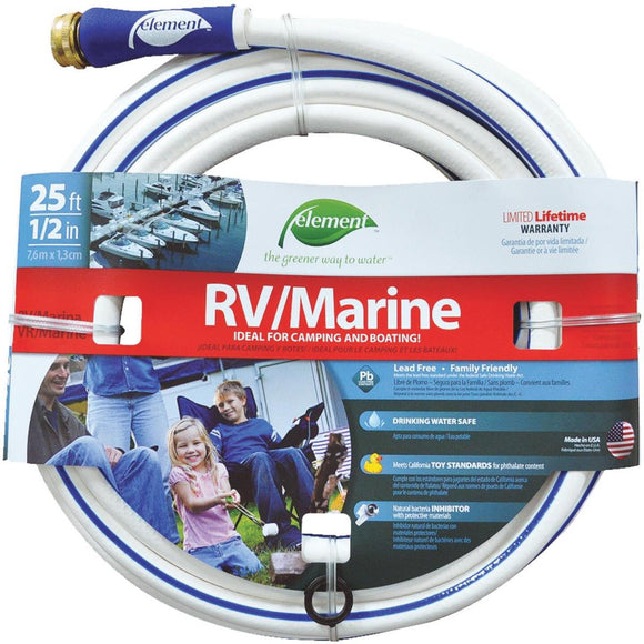 Element 1/2 In. Dia. x 25 Ft. L. Drinking Water Safe RV/Marine Hose