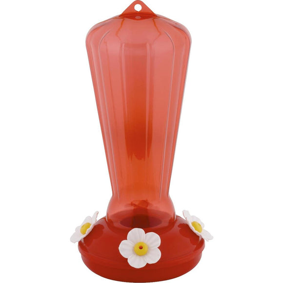 More Birds 27 Oz. Plastic Hollyhock Hummingbird Feeder