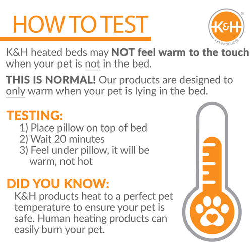 K&H Lectro-Soft™ Outdoor Heated Pet Bed Gray