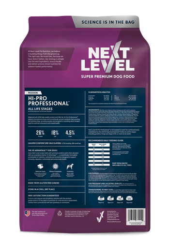 Next Level Super Premium Dog Food Hi-Pro Professional