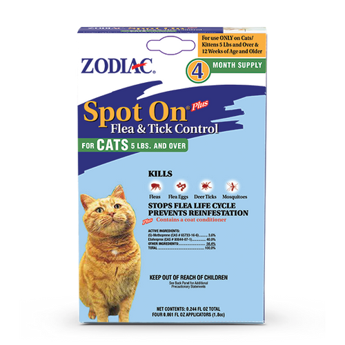 Wellmark International ZODIAC® SPOT ON® PLUS FLEA & TICK CONTROL FOR CATS & KITTENS