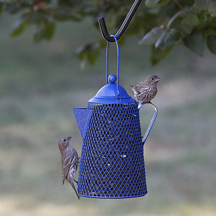 Perky-Pet® Coffee Pot Mesh Bird Feeder - 2 lb Seed Capacity