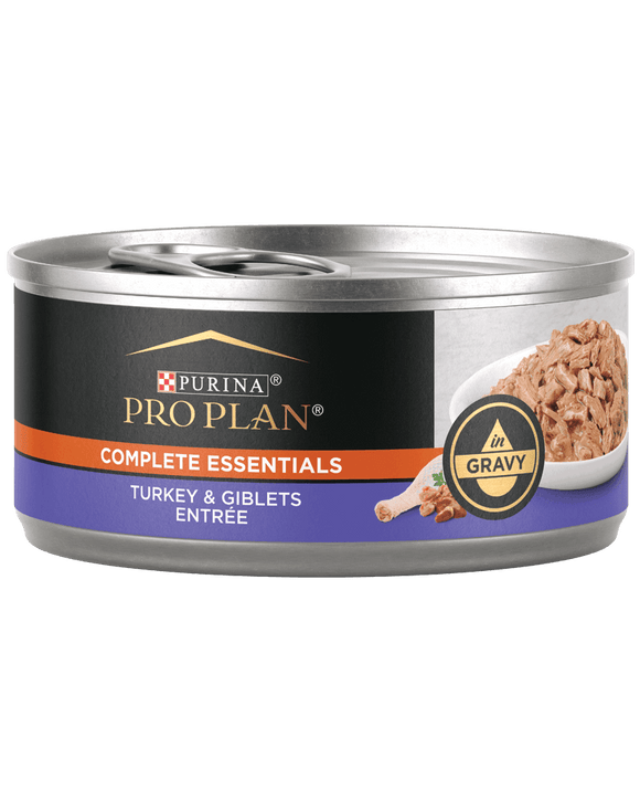 Purina Pro Plan Complete Essentials Turkey & Giblets Entrée In Gravy Wet Cat Food