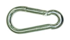 Baron Bright Aluminum Spring Link 3/8 in. Dia. x 4 in. L