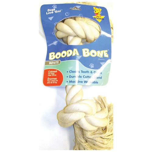 Booda White Rope Bone Dog Toy