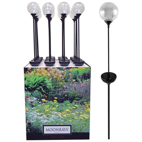 MOONRAYS CRACKLE GLOBE LED STAKE LIGHT DISPLAY