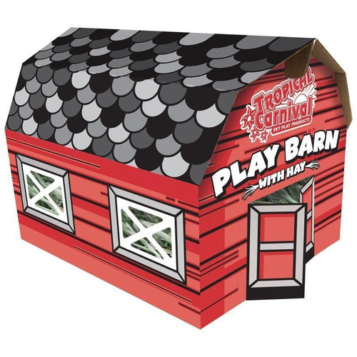 TROPICAL CARNIVAL PLAY BARN WITH HAY